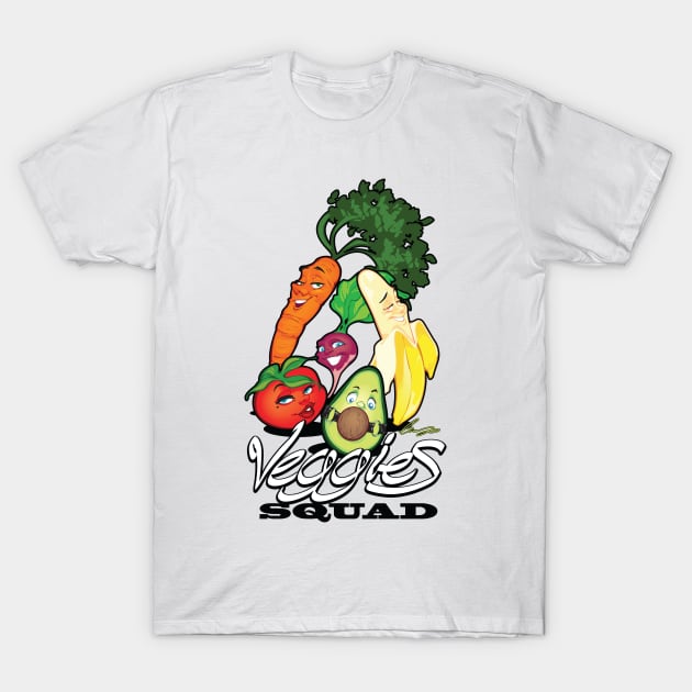 Veggies Squad T-Shirt by Eliaschatzoudis